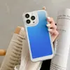 Nueva Carcasa Espacial Degradada Adecuada para Apple 13 Pro Max Carcasa Acrílica 13 Pro Teclas Galvanizadas Color Sólido Simple