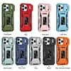 Capa para Celular Magnética para iPhone 17 Pro Aplicável em Fronteiras para Apple 15 Pro Max com Anel e Janela Deslizante, Duas em Uma Anti-Queda