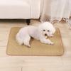 Tapete de hielo para mascotas, tapete de verano, tapete nido para perros, tapete de ratán lavable, tapete transparente, transpirable y resistente al desgaste