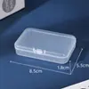 Caja Cuadrada Cadena de Cuentas Cuentas de Arroz Plástico Caja de Almacenamiento Rectangular Papelería Caja de Empaque Hecha a Mano Joyería Accesorios de Metal para Cuentas Caja