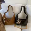 Bolso Casual de Gran Capacidad para Debajo del Brazo para Mujer 2026 Nuevo Bolso Tipo Dumpling de Primavera Correa Ancha Simple para Hombro Bolso Cruzado