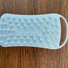 Nuevo cepillo de baño cuadrado de silicona con gancho, cepillo de baño de champú de doble cara, cepillo de tacto suave para bebé, venta al por mayor