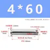 Pasador de Posicionamiento Moleteado de Acero Inoxidable 304 Gb882 con Agujero, Tipo B Pasador Cilíndrico de Cabeza Plana, Lavado Blanco, Grado 4.8