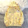 Chaqueta Retro Americana Transfronteriza con Impresión 3D de Hello Kitty para Hombres y Mujeres, Cárdigan Holgado con Diseño de Cremallera, Manga Larga de Corte Holgado