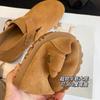Estilo Extranjero Buen Uso Birkenneth Zapatos Pantuflas para Mujer Planos Zapatos Grandes Piel de Vaca de Primera Capa Zapatos sin Cordones Nuevo B0402K