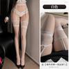 Meias de seda sensual com laço de amor e renda pura, cruzando os joelhos, pretas, de seda, paixão, femininas, 3173
