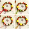 Pulsera de Cerámica Jingdezhen Fresca y Segura Significado Pulsera de Manzana Navidad Joyería Hecha a Mano Suministro en Vivo Venta al por Mayor