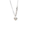 Otoño e Invierno 2024 Nuevo Collar Love para Mujer Diseño Nicho Lujo Ligero Moda Versátil Estilo Japonés y Coreano Cadena Clavícula Colgante