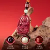Tienda de Fábrica Llavero Genuino de Cinabrio Natural, Colgante del Zodiaco para el Año del Caballo, Amuleto para la Seguridad, Se Puede Enviar en Nombre de Otros