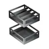 Cesta extraíble para condimentos Baihan Gabinete de cocina Acero inoxidable 304 Cajón de doble capa tipo cesta para recipientes de especias Estante de almacenamiento para platos