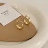 Brincos de Ouro Pequenos Estilo Francês Agulha de Prata 925 de Alta Qualidade Brincos Pequenos Simples para Mulheres Brincos Versáteis Estilo Frio