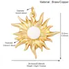 S70 Accesorios para Joyería DIY Espacio Sol Rayo Molino de Viento Luna Estrella Colgante Pequeño