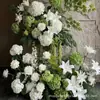2026 Nueva Serie Blanca Accesorios de Flores para Bodas Juego de Decoración de Boda Materiales de Flores Color Claro Blanco Roto Arreglo Floral Artificial para Bodas