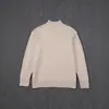 Ropa de Mujer Xinshangyu Otoño e Invierno Moda Casual Europea y Americana Suéter de Cuello Alto de Color Sólido Chic para Mujer Suéter Suave y Cálido