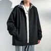 Chaqueta de cuadros para hombre, atuendo de otoño e invierno, chaqueta deportiva, estilo americano moderno, estilo juvenil, cuello alto, prenda cortavientos, adecuada para parejas