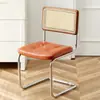 Silla de ratán silla nórdica de madera maciza para el hogar silla de comedor de diseño silla de segunda mano silla网红 cafetería hotel ocio silla ins
