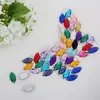 Al por mayor multicolor 7*15mm ojo de caballo malla fondo plano doble agujero taladro acrílico diy ropa zapatos y sombreros y otros accesorios