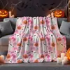 Manta de franela de Halloween transfronteriza, manta impresa digitalmente, hecha a medida según tu diseño, manta gruesa de vellón de doble cara, manta para aire acondicionado