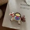 Accesorio de Tela Estilo Bosque para el Cabello de Dibujo Animado de Pony Hecho a Mano Banda para el Cabello de Peluche de Dibujo Animado para Mujer
