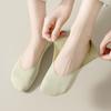 Calcetines de seda de hielo, calcetines náuticos de mujer, calcetines invisibles de corte bajo, finos, de silicona, antideslizantes, con tacón antideslizante, calcetines de mujer con parte inferior de toalla.