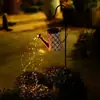 2025 Nuevo Reflector Solar Exterior Transfronterizo para Patio Iluminación de Cascada de Hierro Forjado Luz de Paisaje para Jardín