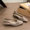 Zapatos para Aumentar la Altura de 4 cm 2026 Moda Nuevo Retro Francés Punta Cuadrada Versátiles para el Trabajo Zapatos Elegantes con Lazo