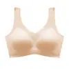 Ropa Interior Femenina de Hielo de Seda, Estilo Fresco, sin Costuras, Talla Grande, Cómoda, de una Sola Pieza, sin Aros, Transpirable, para Deporte y Reuniones