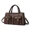 Bolso Mensajero Retro con Cierre para Mujer Modelo Nuevo 2026 Bolso de Mano Sencillo Bolsos de Mano de Lujo Ligero de Nicho Textura de Alta Calidad