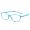 Venta directa al contado montura de gafas para niños ligera montura color gelatina transparente tr90 silicona miopía montura de gafas para estudiantes