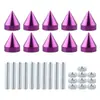 Soporte para matrícula de coche M6, 10 piezas, Tornillos puntiagudos para soporte de matrícula de aleación de aluminio, Tornillos de fijación para marco de matrícula de coche