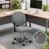 Funda Elástica de Polar de Color Sólido Dividida para Silla Transfronteriza, Universal a Prueba de Polvo, Tejido de Grano de Maíz, Funda para Silla de Oficina, Temu Dropshipping