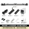 Riel colgante para puerta corredera tipo micro-sutura de inicio ligero, accesorios para puerta de madera, amortiguador bidireccional, rueda colgante, riel para puerta corredera colgante, juego completo