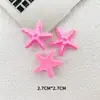 Estrella de Mar Artificial Linda Hecha a Mano Joyería DIY Hebilla para Zapatos con Pegamento Cremoso Llavero Pasador Accesorios para Funda de Teléfono Móvil