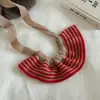 Diadema de Punto Esponjoso a Rayas Estilo Coreano para Mujer en Otoño e Invierno Nuevo Diseño de Nicho Diadema de Moda Goma para el Cabello Accesorios para el Cabello
