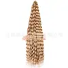 Perucas de Crochê Deep Wave para Tranças Sujas Transfronteiriças da África, Cabelo Trançado, Cachos Longos, Cachos Latino-Americanos, Extensões de Cabelo de Fibra Química
