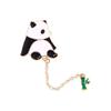 Broche de Flor de Panda Vermelho Bonito Presente Crachá Crachá Dos Desenhos Animados Acessórios Mochila Decoração Chengdu Lembranças Turísticas
