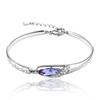 Pulseira de cobre com espaço feminino coreana coreana onda coreana presente de Dia dos Namorados joias joias por atacado moda cristal joias de prata