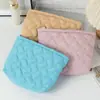 Bolsa de Cosméticos Acolchada Transfronteriza Bolso de Mano en stock Estuche para Lápices Estilo Japonés Simple Gran Capacidad Alto Valor Cuadros Almacenamiento