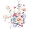 Nuevo M12-M15 Pintado Flores Coloridas Gabinete Refrigerador Baúl Inodoro DIY Hogar Decorativo Adhesivo de Pared