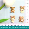 Animal de dibujos animados oso DIY carcasa de teléfono móvil pasador para el pelo cuerda para el pelo joyería de resina accesorios de pegamento de crema material al por mayor