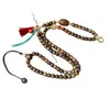 Corrente de Suéter de Sândalo Verde Madeira Wengê Amuleto Budista Pingente de Âmbar Cristalino Jade Cordão Ornamento de Estilo Étnico Cordão de Corrente de Contas