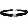 Nueva Joyería Transfronteriza Collar de Encaje Negro Corazón Calado Collar Cadena para el Cuello Gargantilla Cadena para la Clavícula