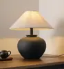 Ornamento estilo japonês vaso de cerâmica luminária de mesa para sala de estar em estilo silencioso Modelo Chinês Quarto de Hotel Hostel Quarto de designer Luminária de cabeceira