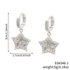 Moxi Otoño Transfronterizo Nuevos Pendientes Colgantes con Forma de Estrella de Cinco Puntas Personalizados Pendientes de Regalo para San Valentín Cumpleaños