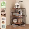 Estante de Livros de Chão com Múltiplas Camadas para Armazenamento na Sala de Estar, Casa, Simples, de Ferro, Prateleira de Exibição, Armazenamento de Escritório, Estante de Livros