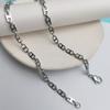 Collar de acero de titanio para hombre, cadena lisa sin colgante, estilo coreano, elegante, cadena combinable con todo, cadena de hueso de serpiente, cadena de hip hop, joyería