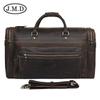 Bolsa de Viagem Personalizada Fornecimento Transfronteiriço Bolsa de Viagem de Couro Crazy Horse Retrô Bolsa de Bagagem de Couro Genuíno Bolsa de Mão de Grande Capacidade para Viagem de Negócios