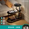 Mesa de Cabeceira de Madeira Maciça para Quarto com Luz, Cabideiro, Rack de Armazenamento de Cabeceira, Mesinha de Café Pequena, Rack de Armazenamento Multiestilo