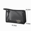 Popular Bolsa de Malla de Gran Capacidad para Almacenamiento de Maquillaje y Artículos de Aseo Bolsa Transparente Viaje Playa Bolsa Cosmética Set de Cinco Bolsos de Mano