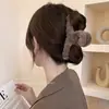 Pinza de garra de felpa floral grande para cabello grueso, pinza de pelo tejida de alta gama para otoño e invierno, nuevo pinza de tiburón 2026 accesorio para el cabello para mujer